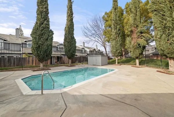 a view of outdoor space yard and swimming pool