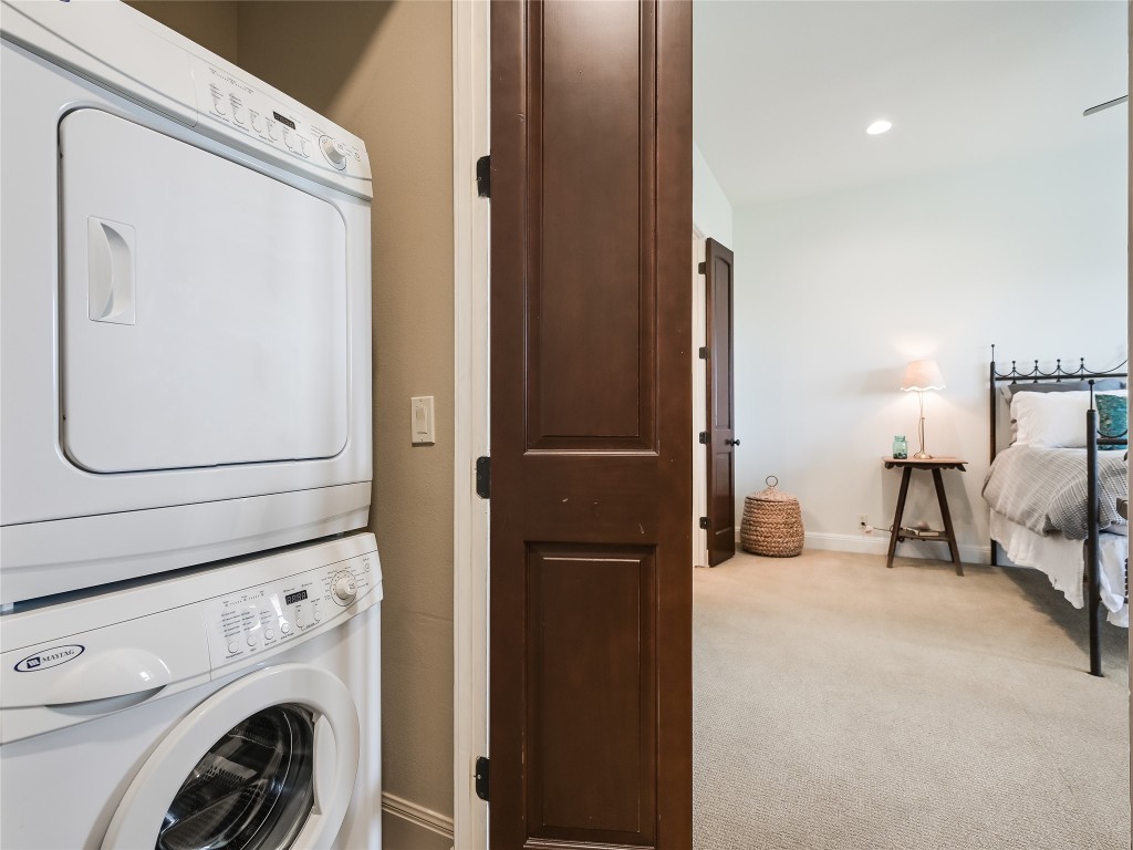 17545 West Reed Park Road, Unit 5 Jonestown, TX 78645 - Photo 19 of 26 a view of a storage & utility room with washer and dryer