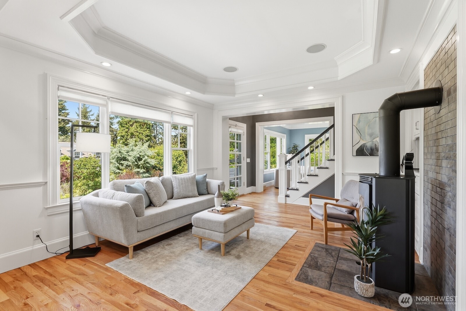 7219 Soundview Drive Edmonds, WA 98026 - Photo 6 of 40 a living room with furniture and a large window