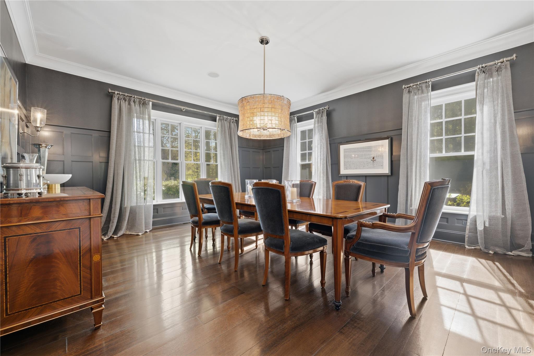 16 Wrights Mill Road Armonk, NY 10504 - Photo 12 of 49 a view of a dining room with furniture window and wooden floor