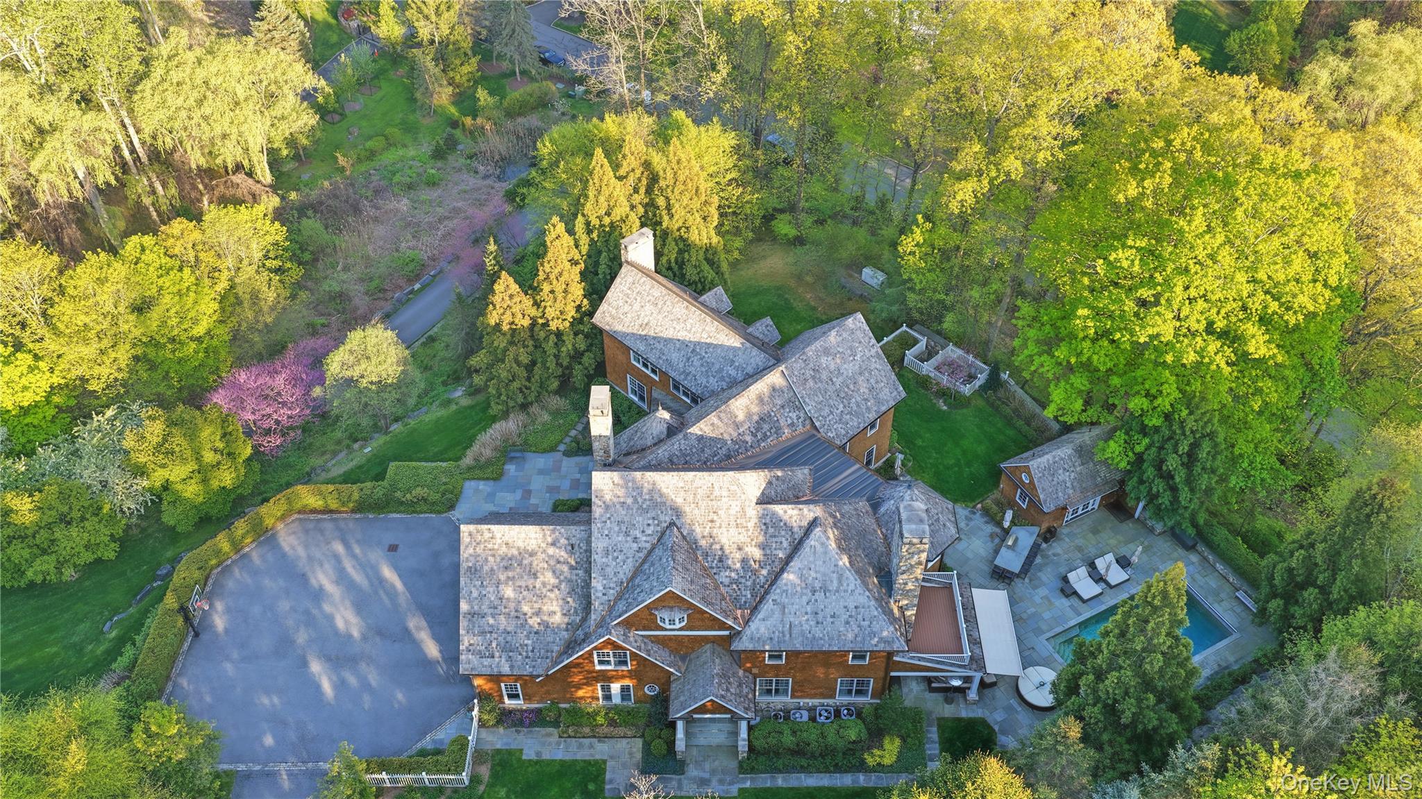 16 Wrights Mill Road Armonk, NY 10504 - Photo 47 of 49 an aerial view of a house