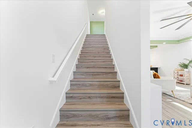 a close up view of racks on the wall