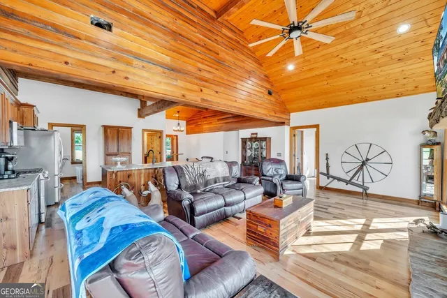 a outdoor space with patio furniture