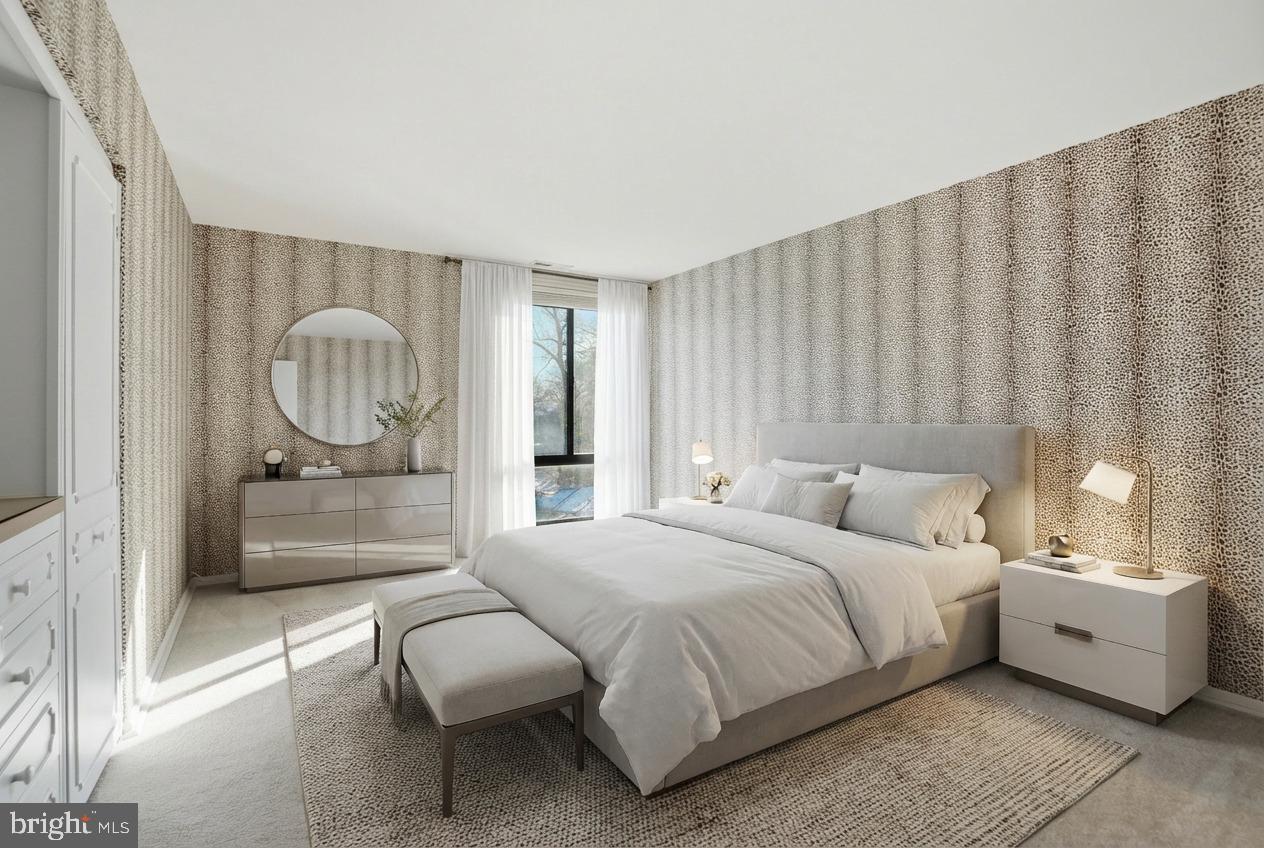 7 Slade Avenue, Unit 414 Baltimore, MD 21208 - Photo 21 of 40 Large and Comfortable Bedroom