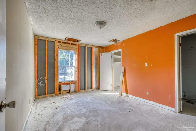 a backyard of a house