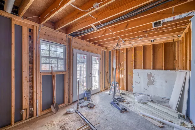 a view of a room with window