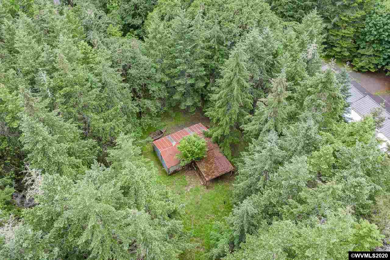 4890 Liberty Road Dallas, OR 97338 - Photo 7 of 42 a wooden bench sitting in the middle of a forest