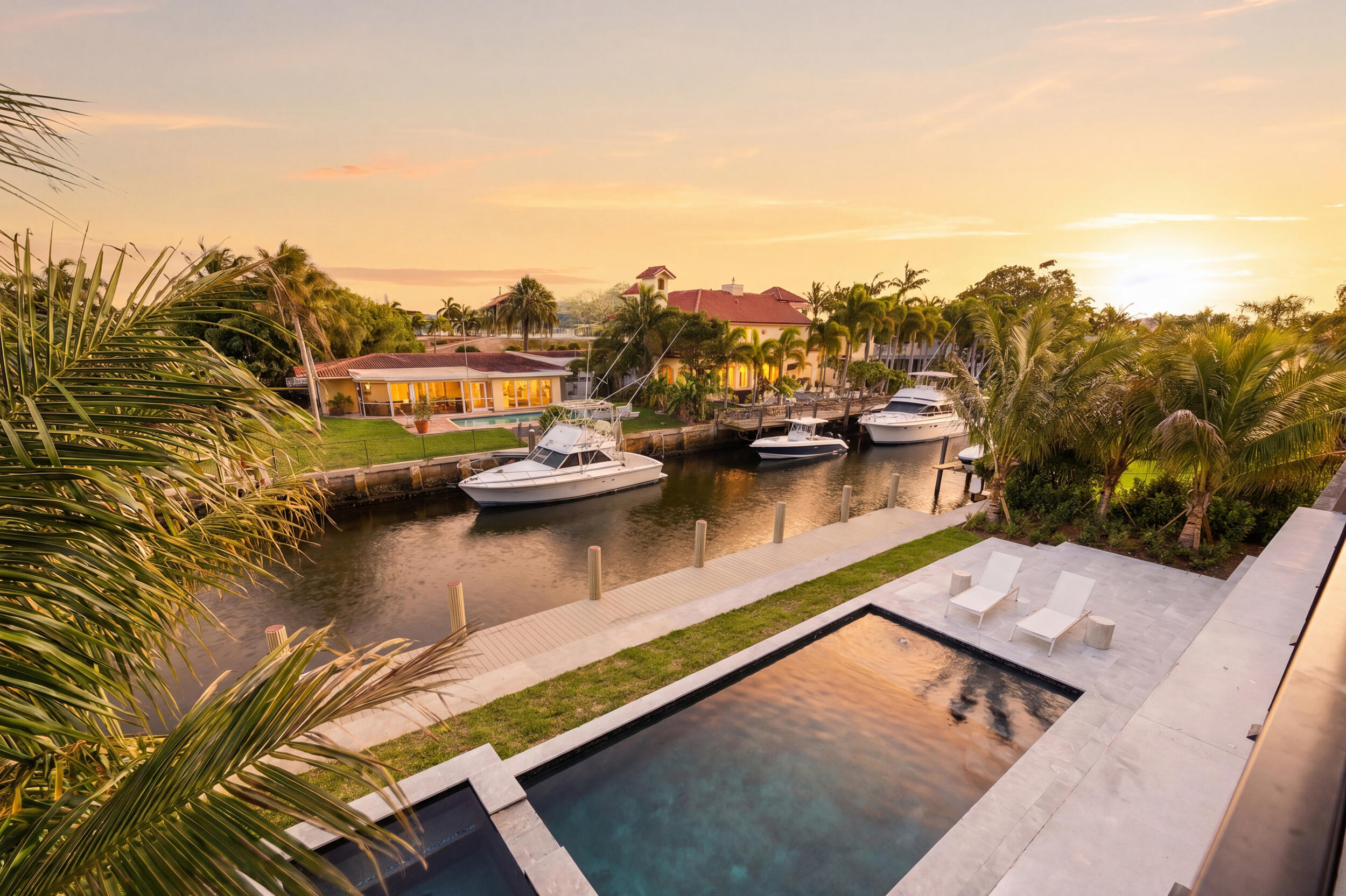 2360 Northeast 49th Street Lighthouse Point, FL 33064 - Photo 47 of 66 a view of swimming pool with outdoor seating