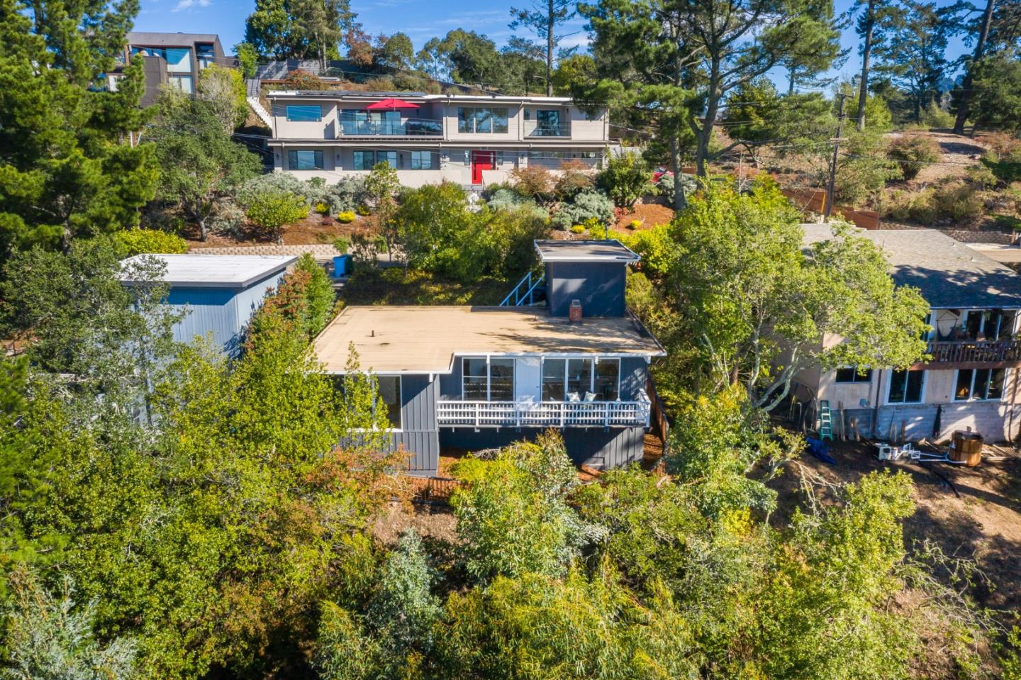 1384 Summit Road Berkeley, CA 94708 - Photo 1 of 31 an aerial view of a house with a yard basket ball court and outdoor seating
