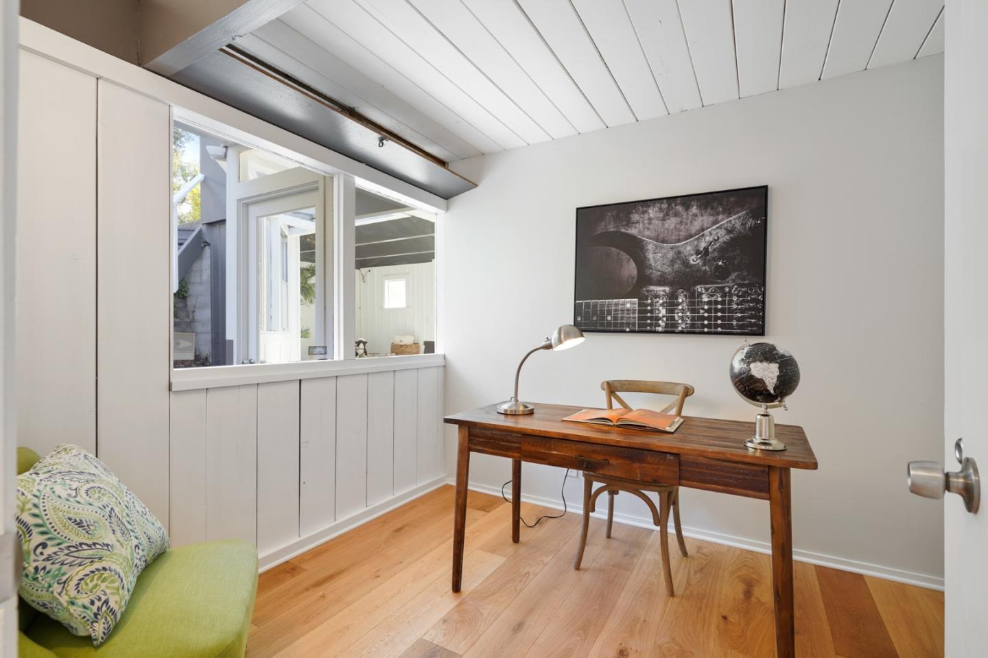 1384 Summit Road Berkeley, CA 94708 - Photo 11 of 31 a view of a workspace with furniture and wooden floor