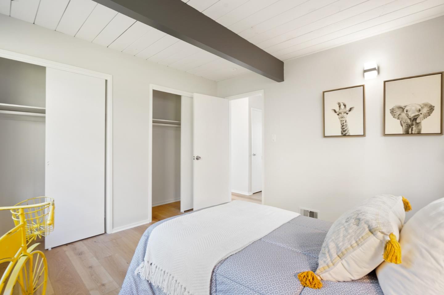 1384 Summit Road Berkeley, CA 94708 - Photo 10 of 31 a bedroom with a bed and hallway