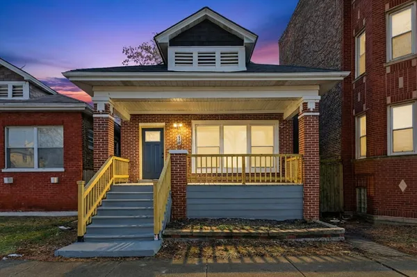 a front view of a house
