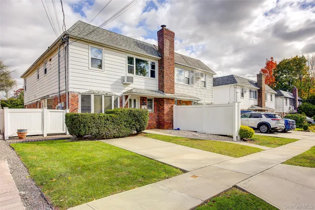 a view of a house with a patio