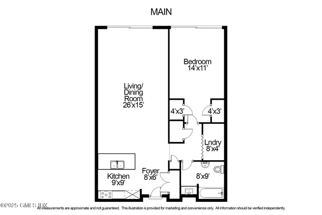 a picture of a bench in front of a door