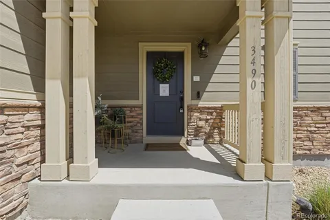 a view of front door of house