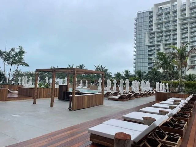 a view of outdoor space with seating