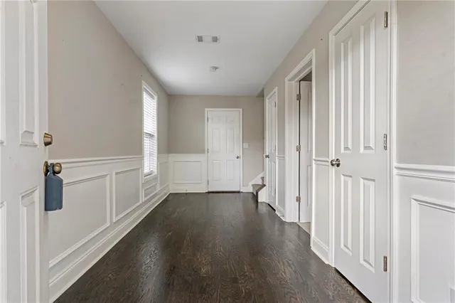 wooden floor in an empty room
