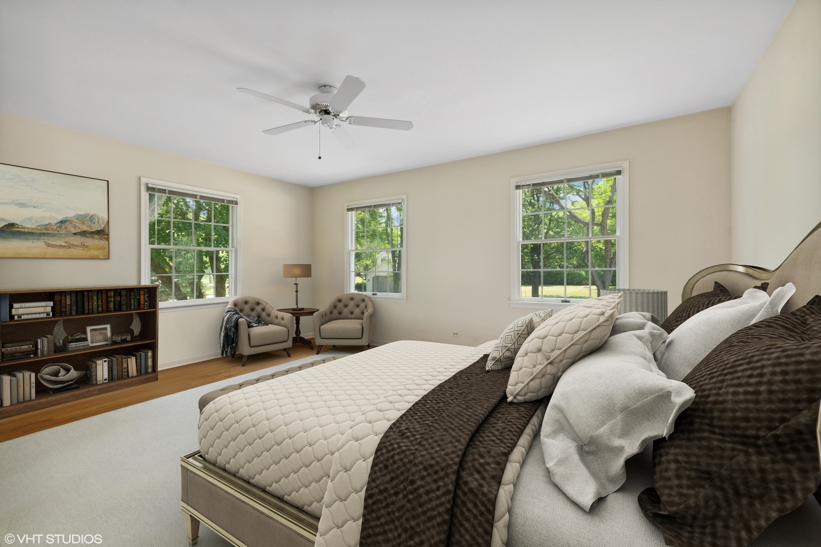 275 Old Mill Road Barrington, IL 60010 - Photo 22 of 45 a bedroom with a bed couch and window