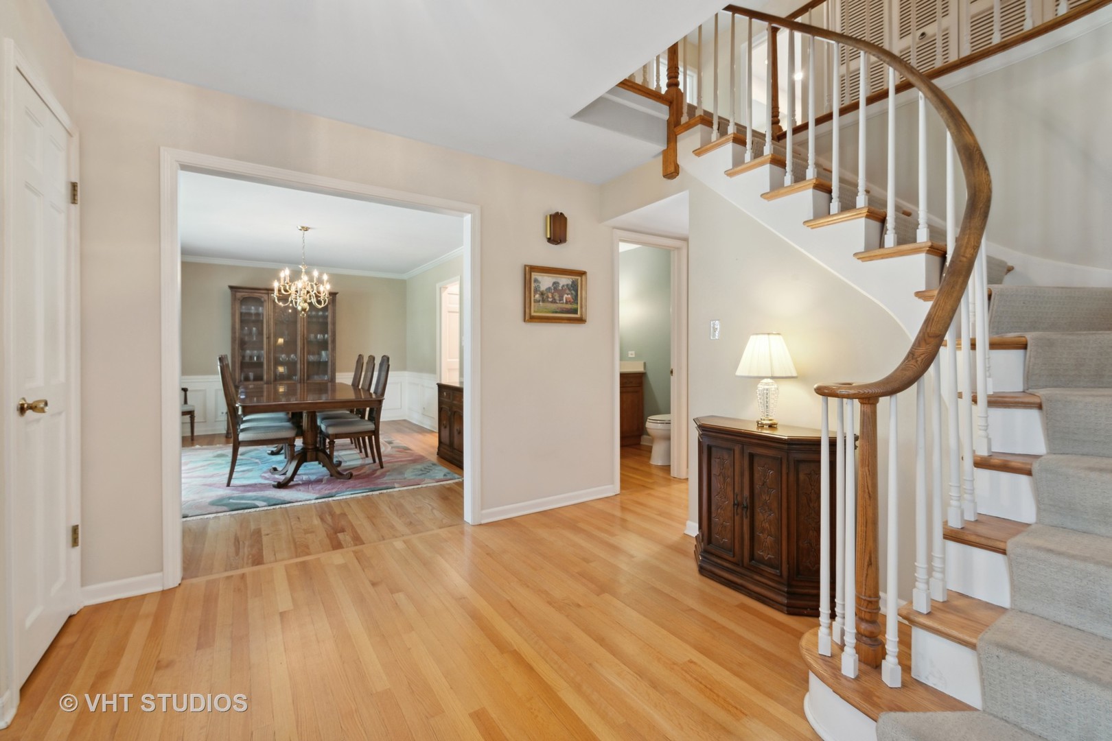 275 Old Mill Road Barrington, IL 60010 - Photo 3 of 45 a view of livingroom and dining room with wooden floor