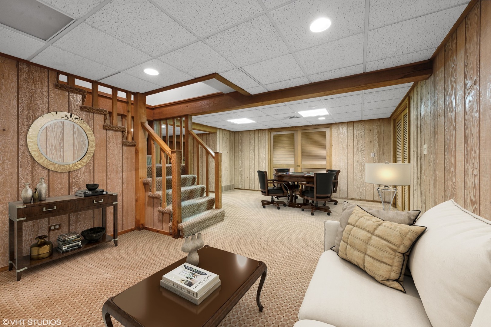 275 Old Mill Road Barrington, IL 60010 - Photo 32 of 45 a living room with furniture a table and gym equipment