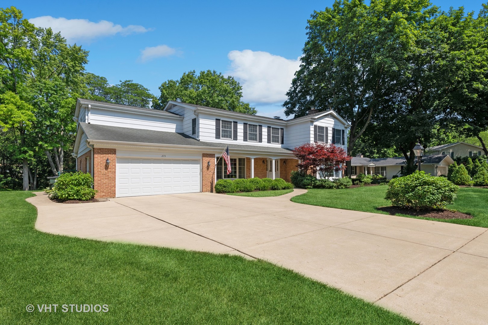 275 Old Mill Road Barrington, IL 60010 - Photo 41 of 45 a front view of house with yard and green space