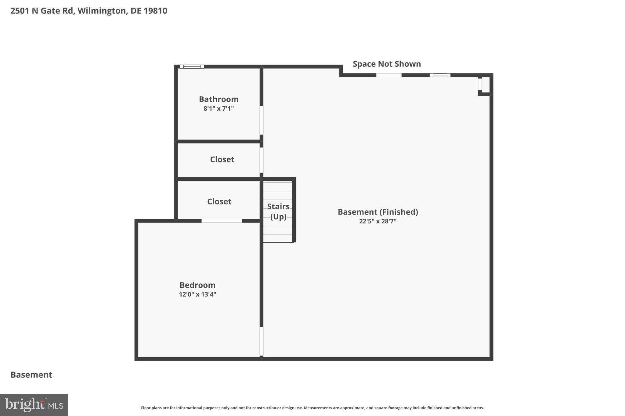2501 North Gate Road Wilmington, DE 19810 - Photo 87 of 90 Basement Floor Plan