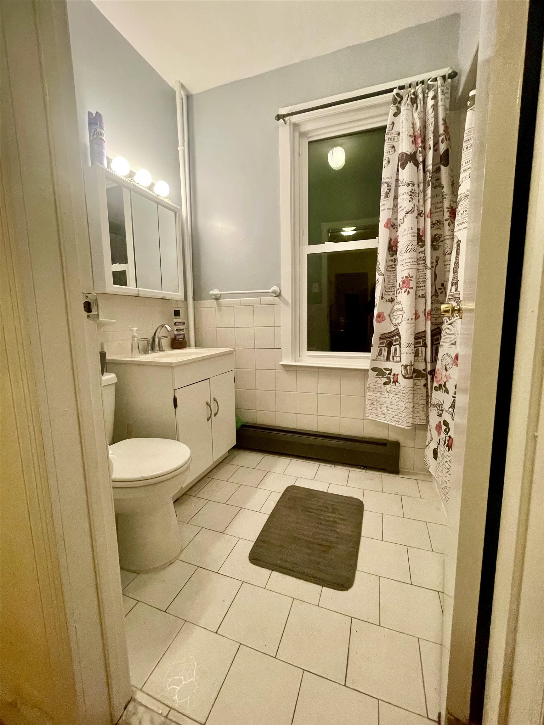 421 Adams Street, Unit 2L Hoboken, NJ 07030 - Photo 19 of 19 a bathroom with a sink a toilet and mirror