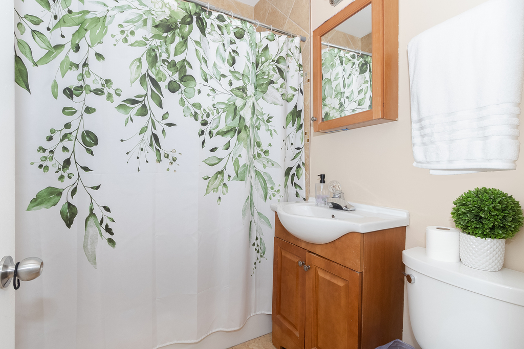1234 Maple Avenue Berwyn, IL 60402 - Photo 19 of 25 a bathroom with a sink and mirror with toilet