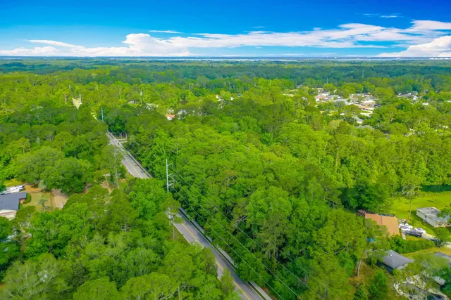 a view of a yard with an outdoor space