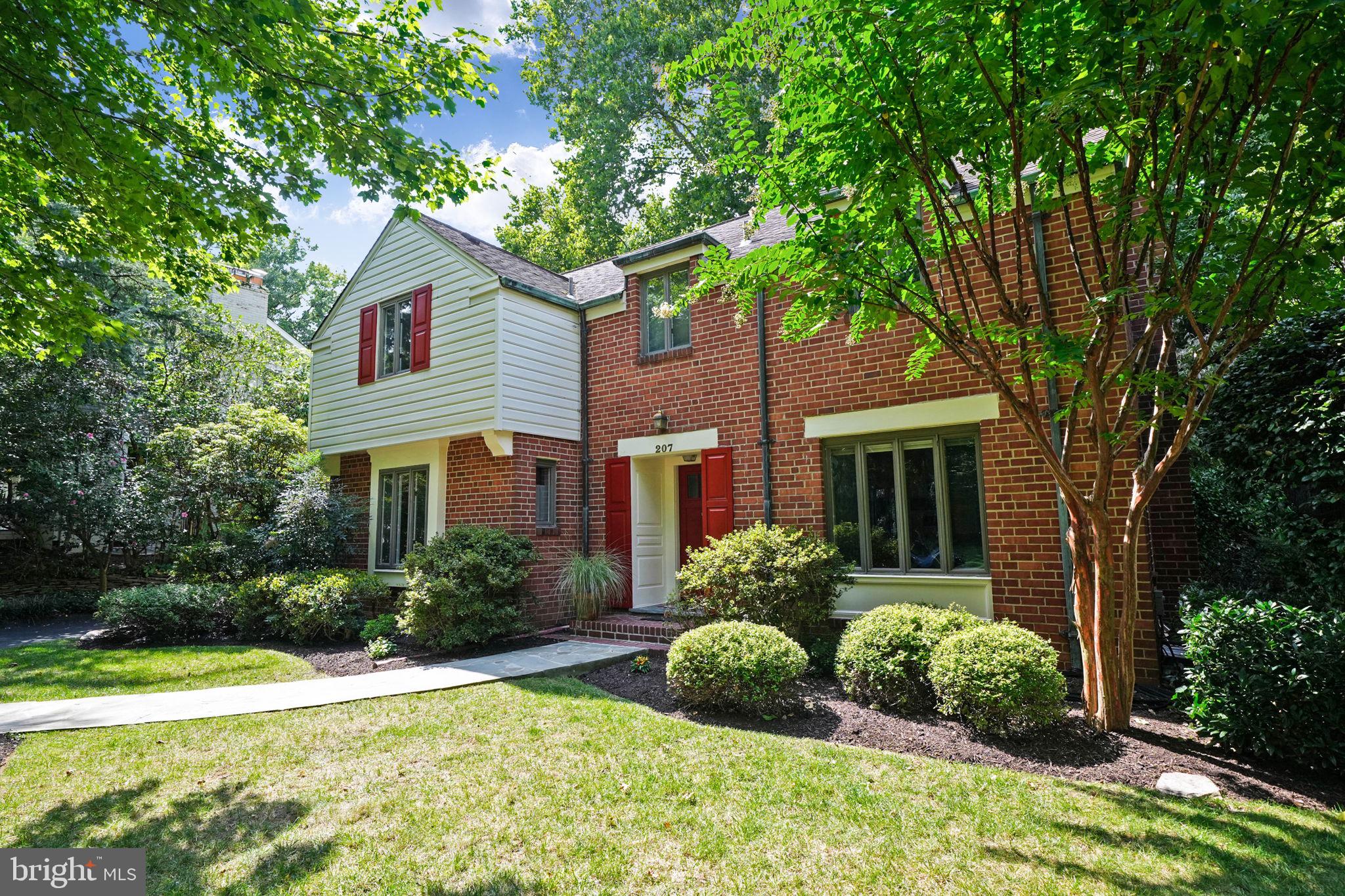 207 Buxton Road Falls Church, VA 22046 - Photo 2 of 42 Gracious cultivated mature landscaping greets you.