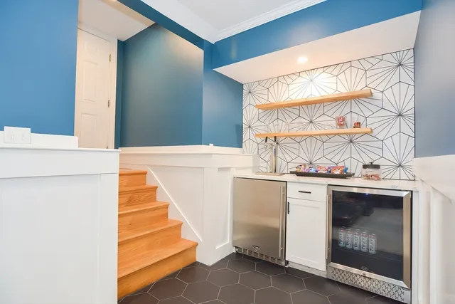 a view of a big yard with swimming pool and outdoor seating