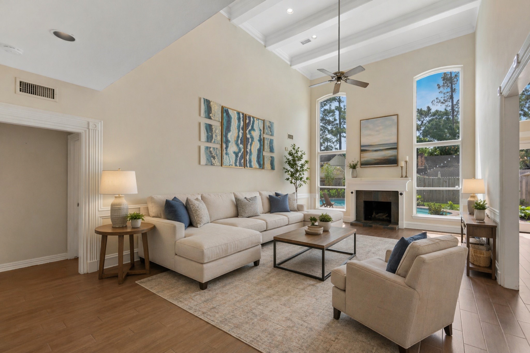 5115 Westerham Place Houston, TX 77069 - Photo 22 of 48 Virtually Staged Family Room