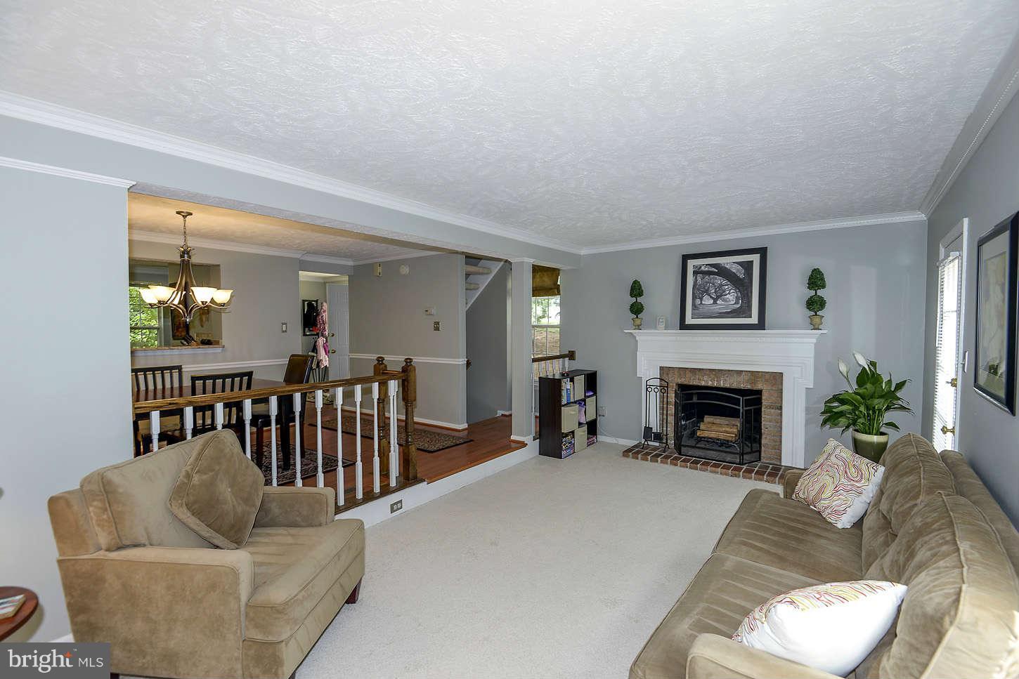 1510 Autumn Ridge Circle Reston, VA 20194 - Photo 6 of 16 a living room with furniture and a fireplace