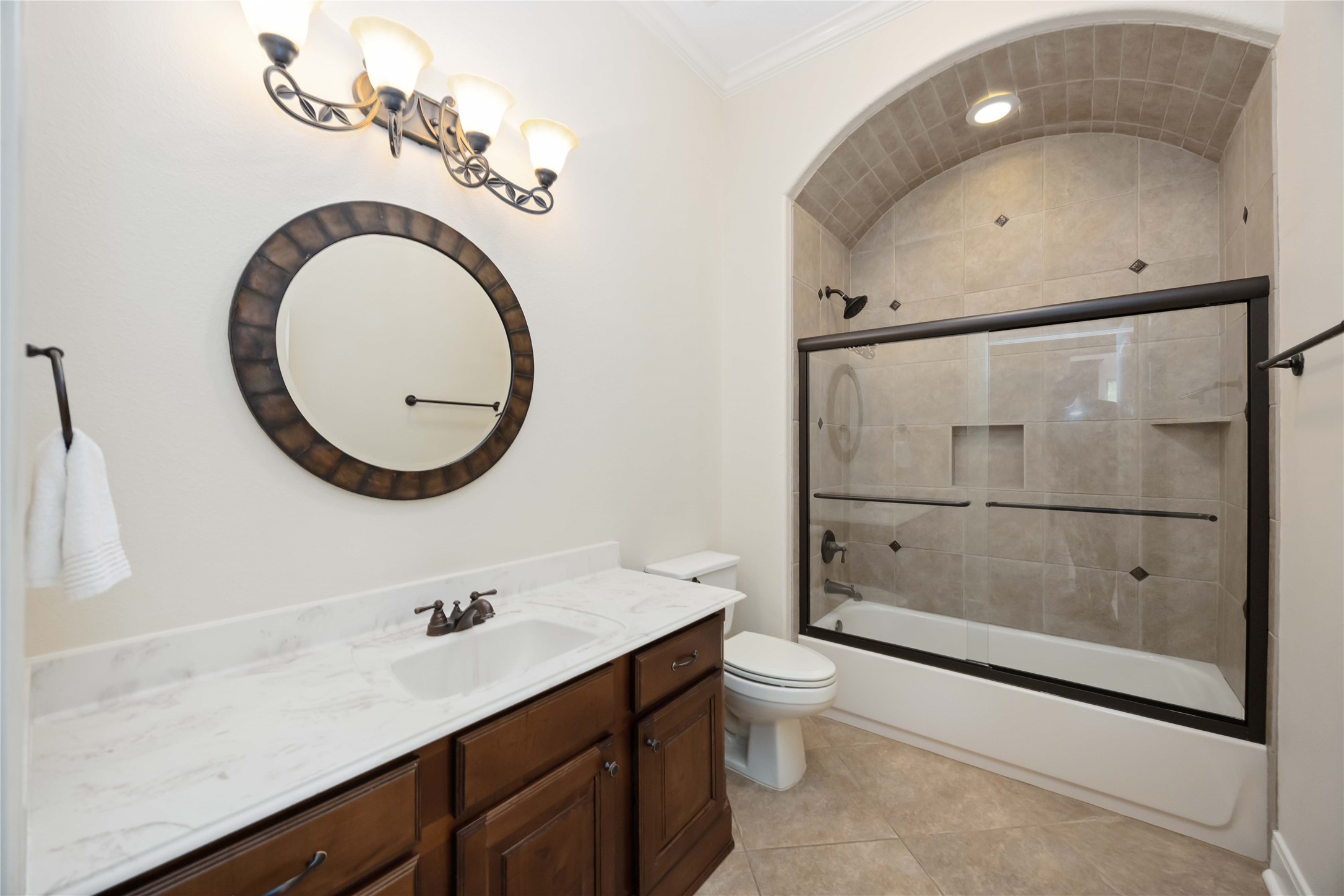 1809 St Beulah Chapel Road Montgomery, TX 77316 - Photo 16 of 50 a bathroom with a sink a toilet and shower