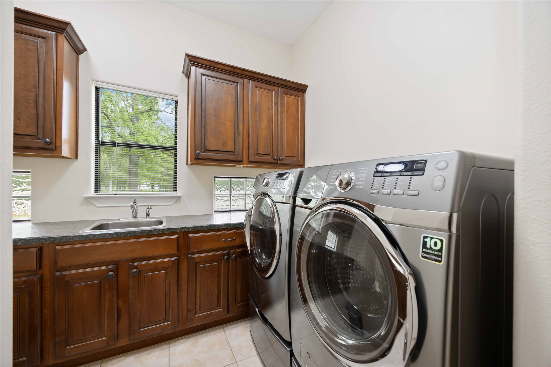 1809 St Beulah Chapel Road Montgomery, TX 77316 - Photo 21 of 50 a utility room with sink dryer and washer