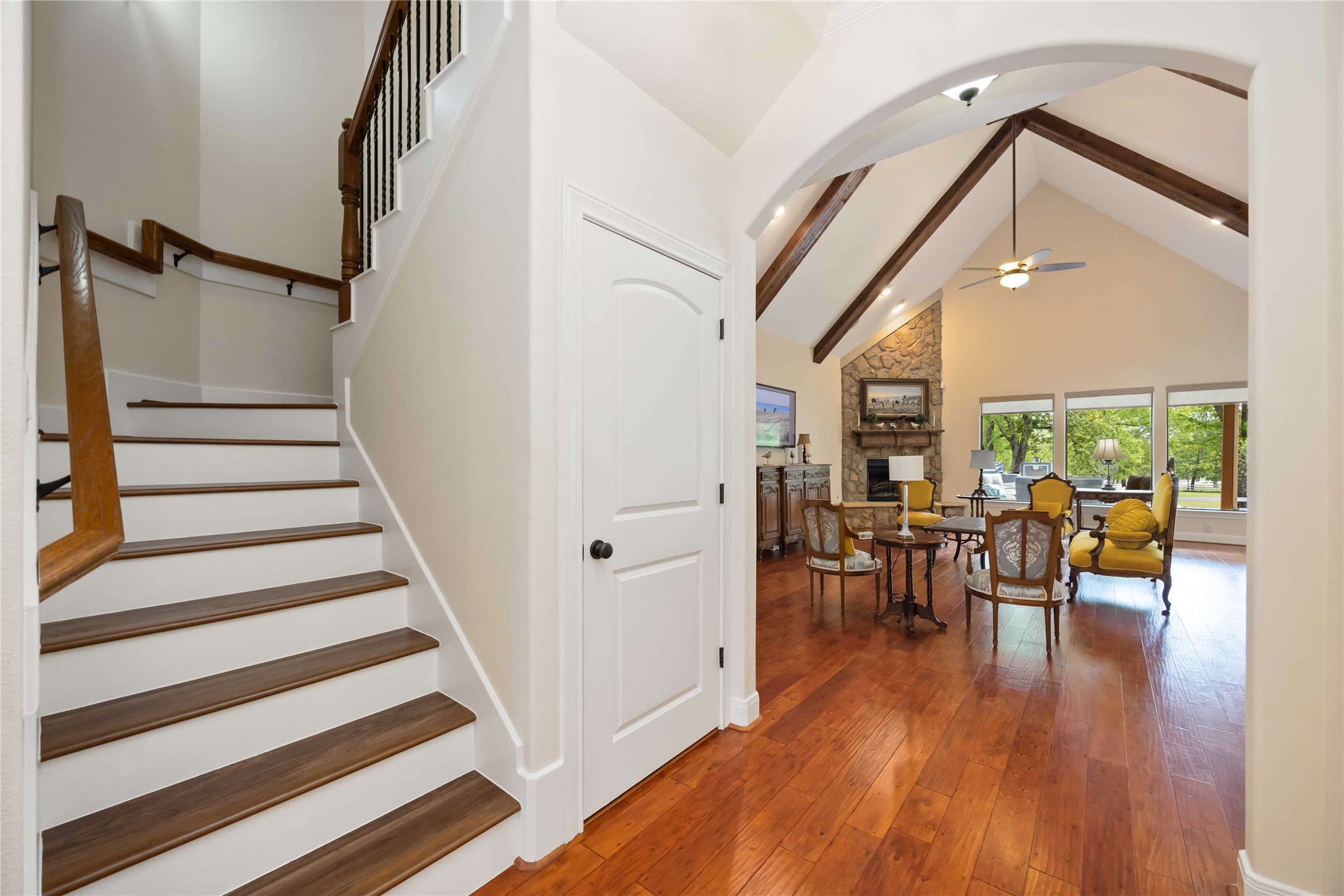 1809 St Beulah Chapel Road Montgomery, TX 77316 - Photo 5 of 50 a view of a dining room with furniture window and wooden floor