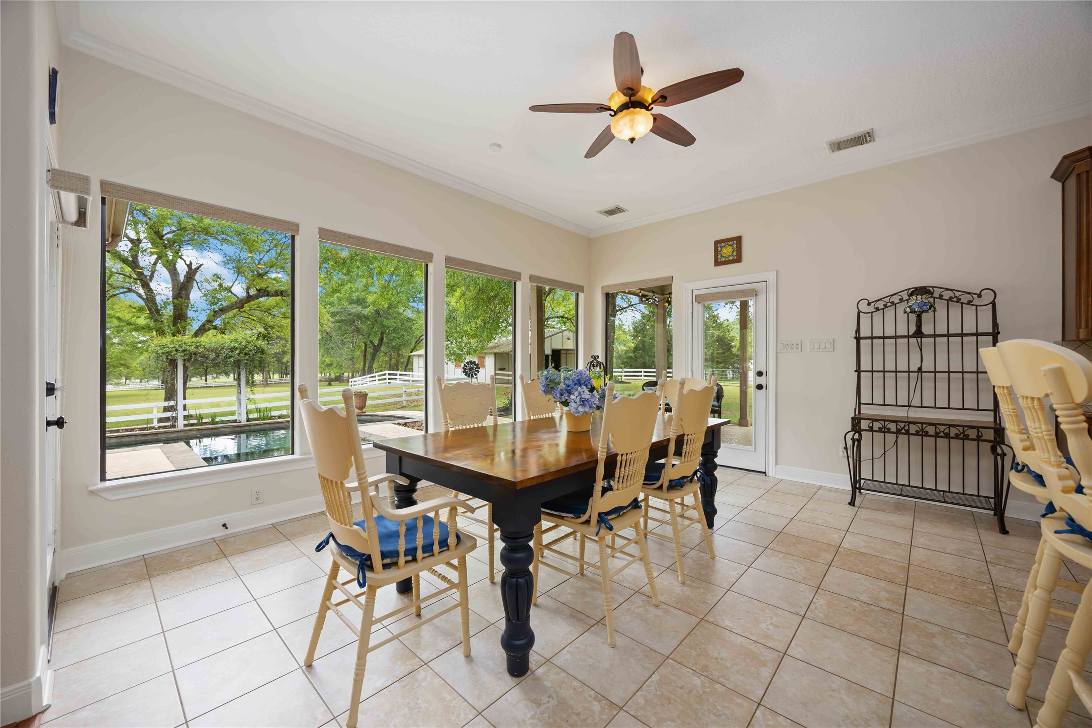 1809 St Beulah Chapel Road Montgomery, TX 77316 - Photo 10 of 50 a view of a dining room with furniture window and outside view