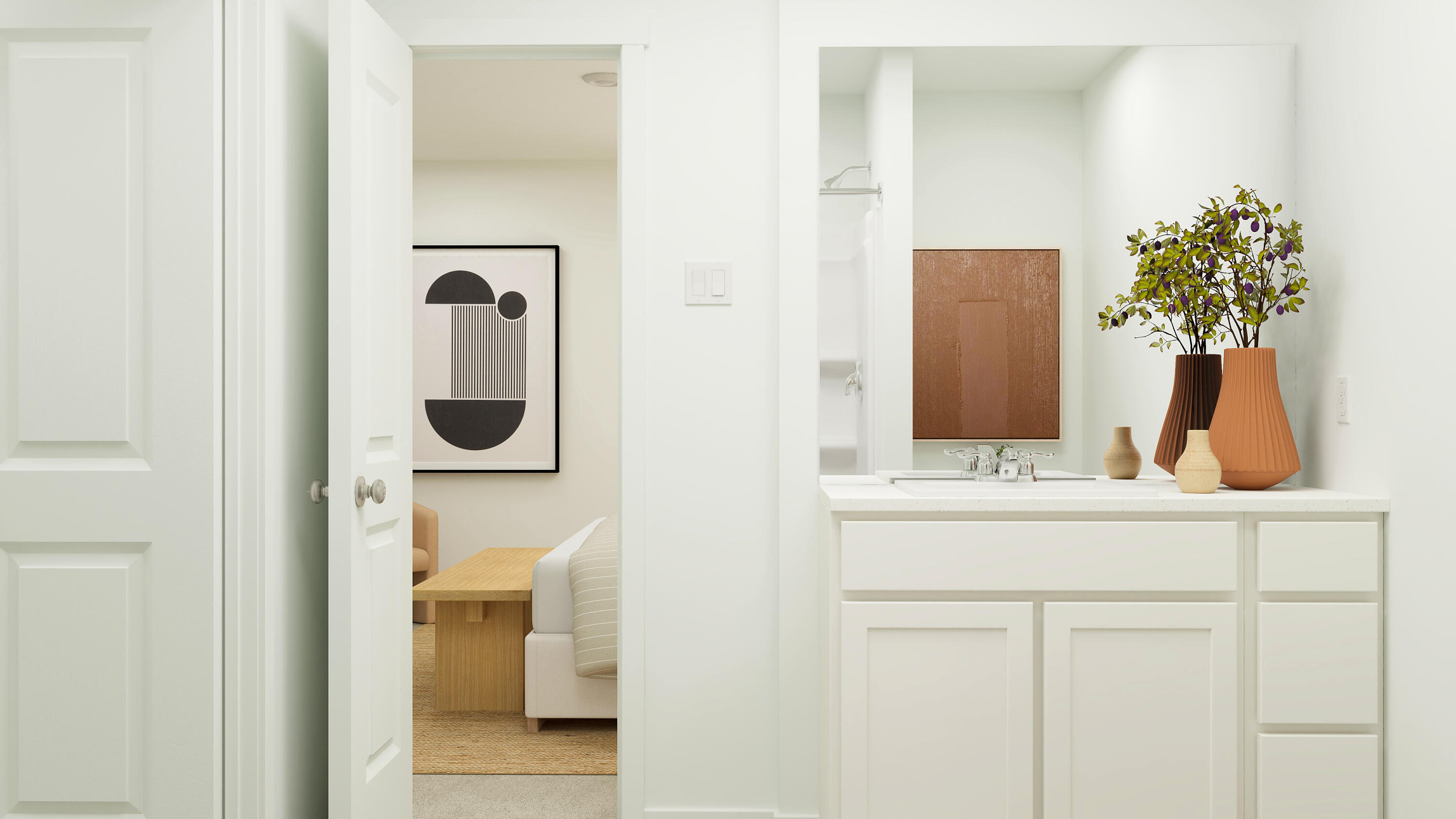 2109 Edgewood Street Lubbock, TX 79403 - Photo 20 of 30 a bathroom with a sink and a mirror