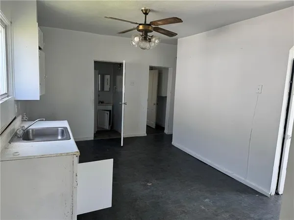 a room that has a washer and dryer