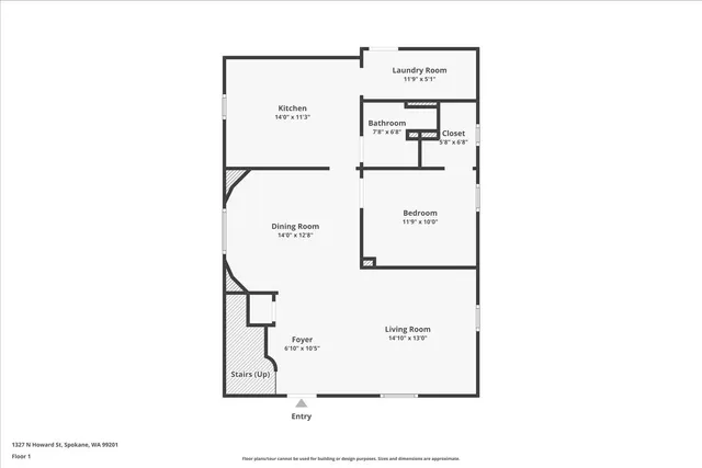 $325,000 | 1327 North Howard Street, Spokane, WA 99201