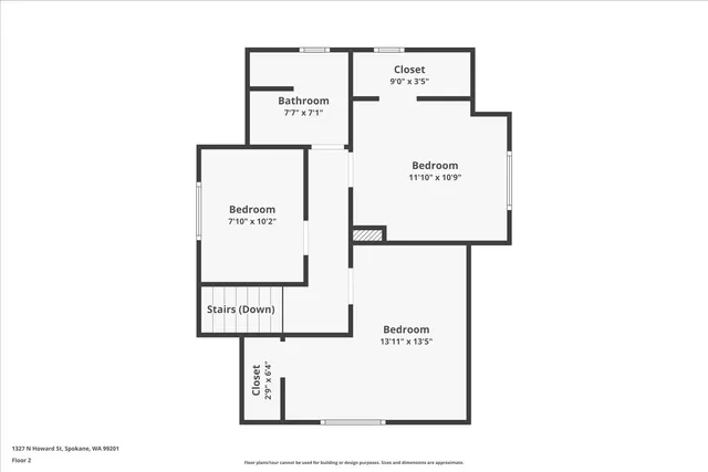 $325,000 | 1327 North Howard Street, Spokane, WA 99201