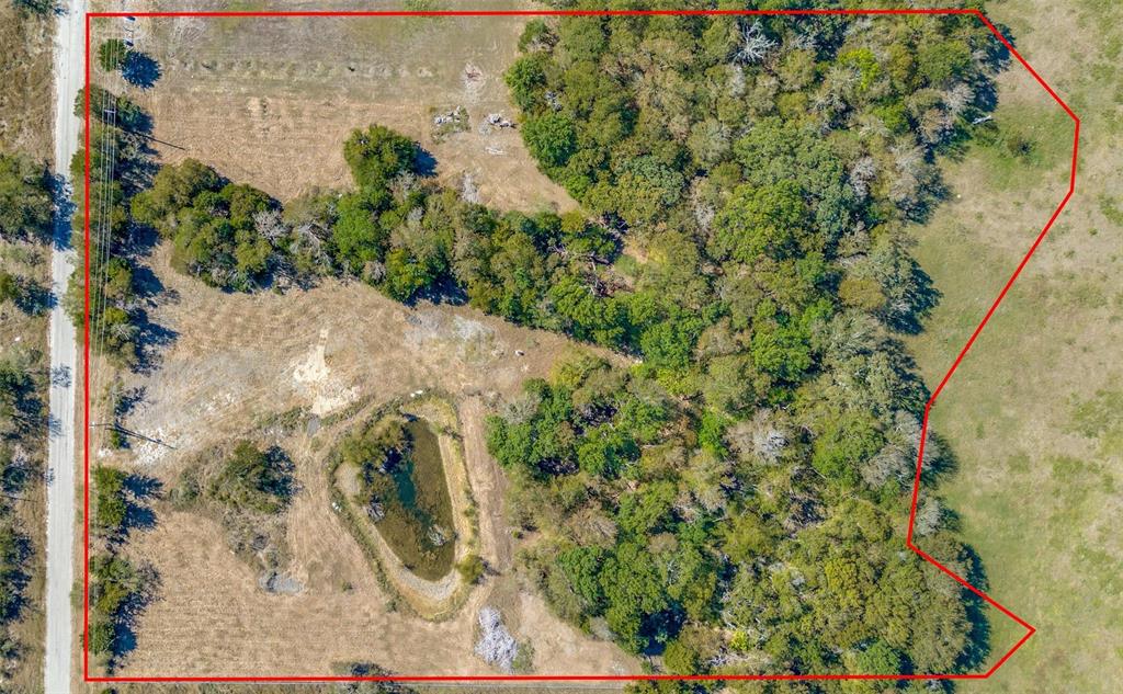 Birds eye view of property.