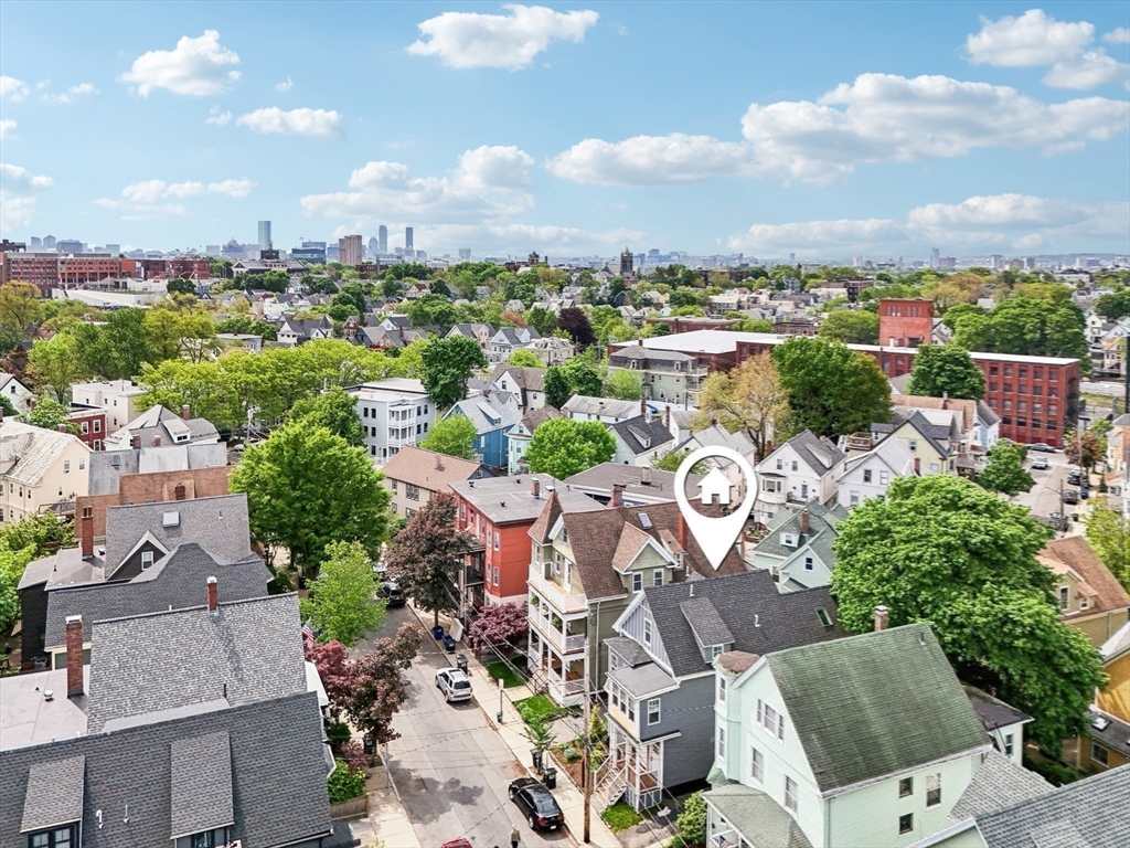 26 Robinson Street, Unit 26 Somerville, MA 02145 - Photo 29 of 29 an aerial view of a city with lots of residential buildings