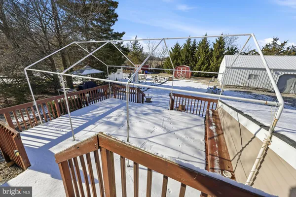 a view of outdoor space and deck