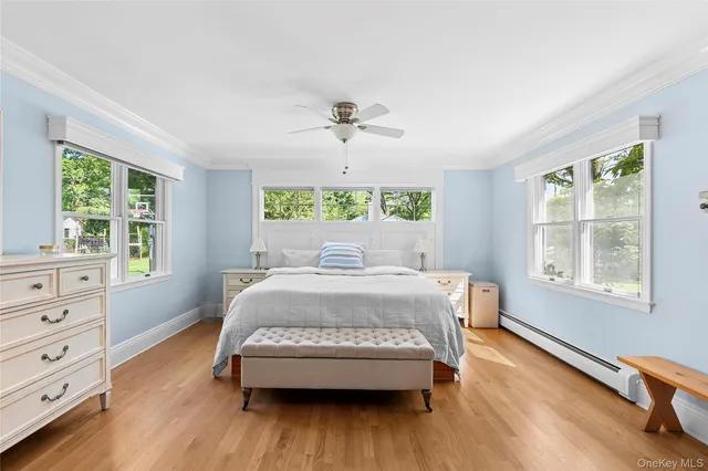 a room with a bed and a window