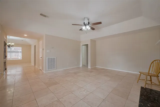 a view of an empty room