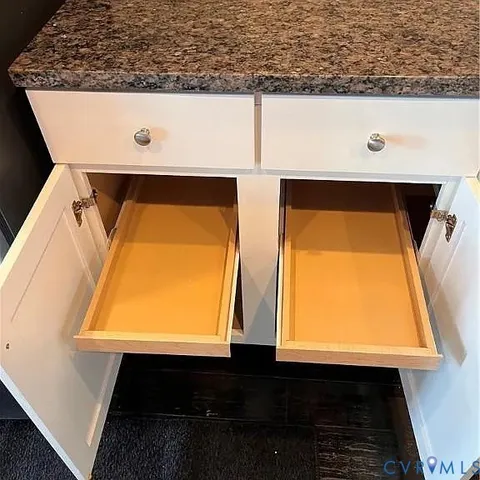 a close view of closet