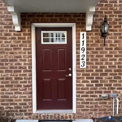 a view of front door of house