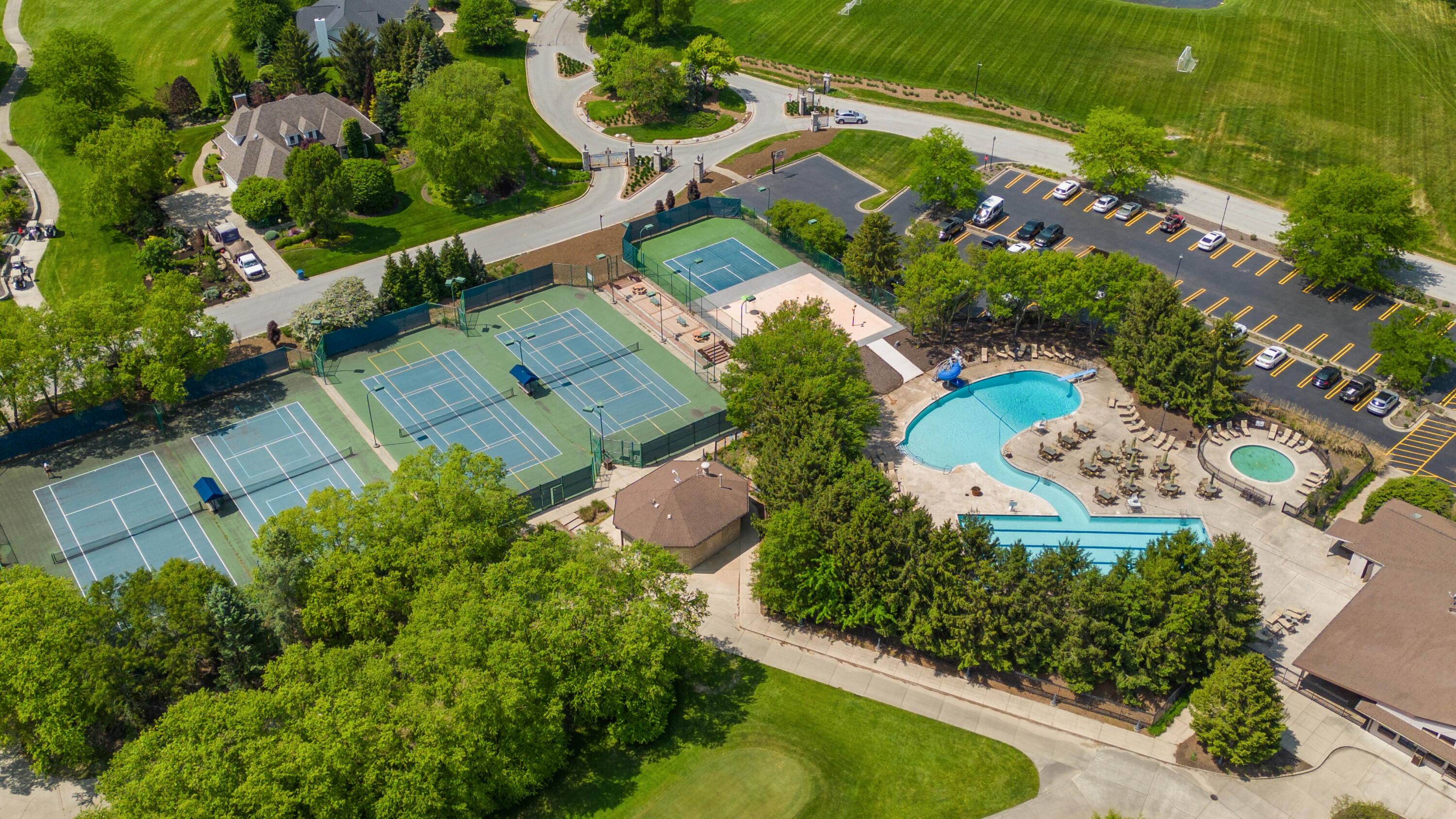 1909 Chamborde Lane Chesterton, IN 46304 - Photo 8 of 9 an aerial view of a house