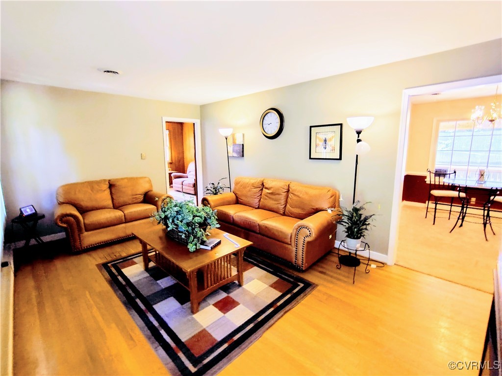3972 Bridgeton Road Richmond, VA 23234 - Photo 2 of 6 Living room featuring wood-type flooring and an in